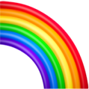 ending half of the rainbow emoji